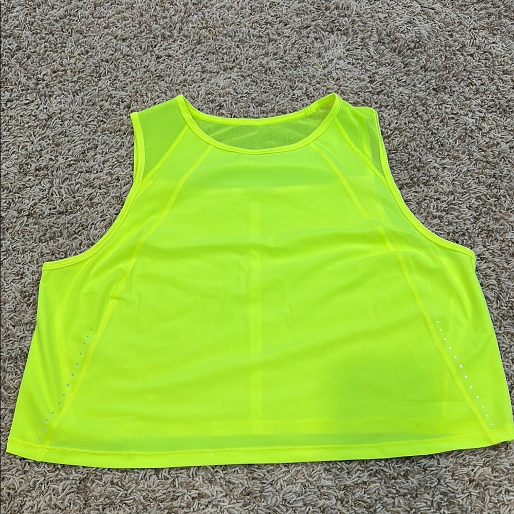 lululemon athletica Bright Yellow Crop Top
